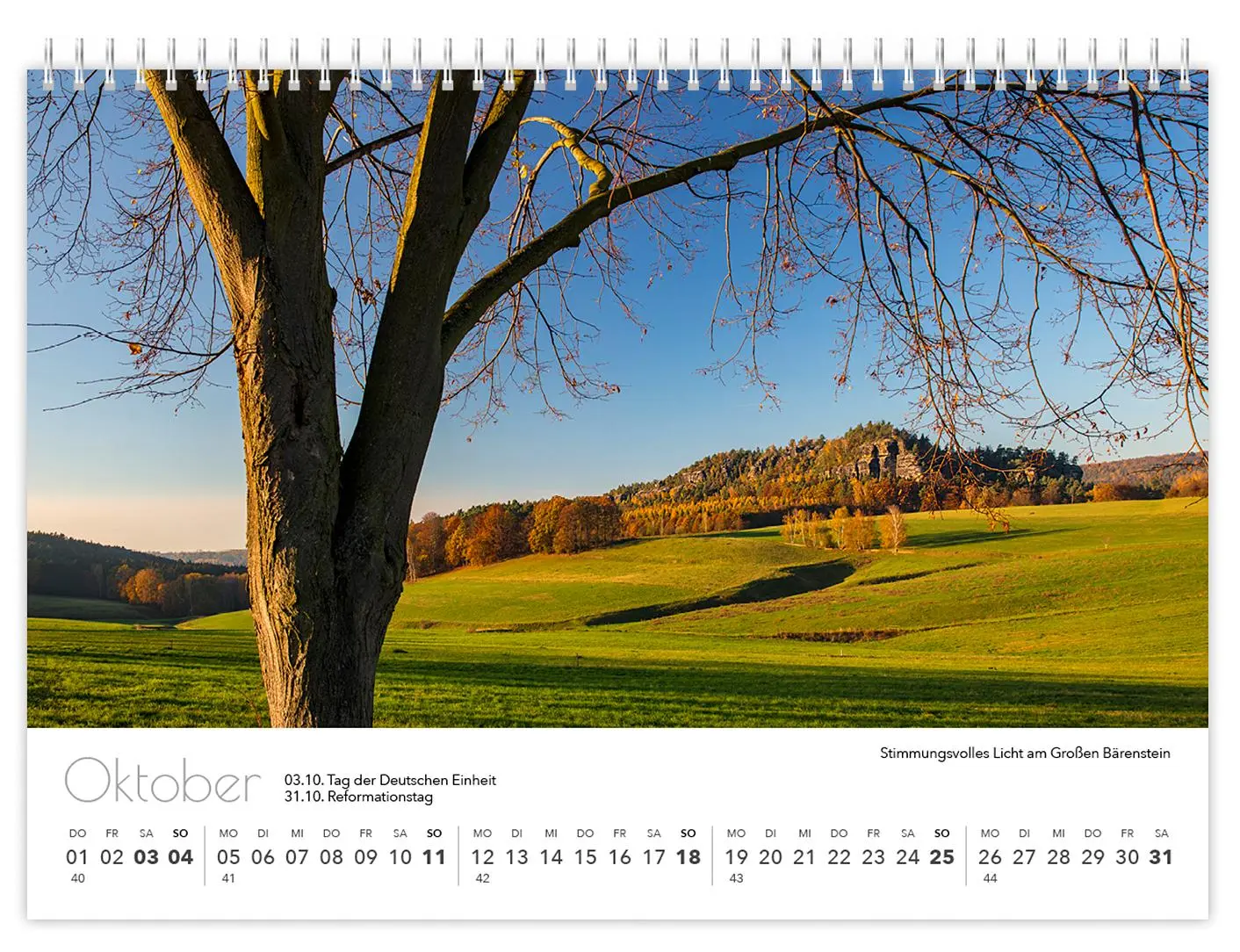 Bild: 9783910680074 | Kalender Sächsische Schweiz kompakt 2026 | Peter Schubert | Kalender