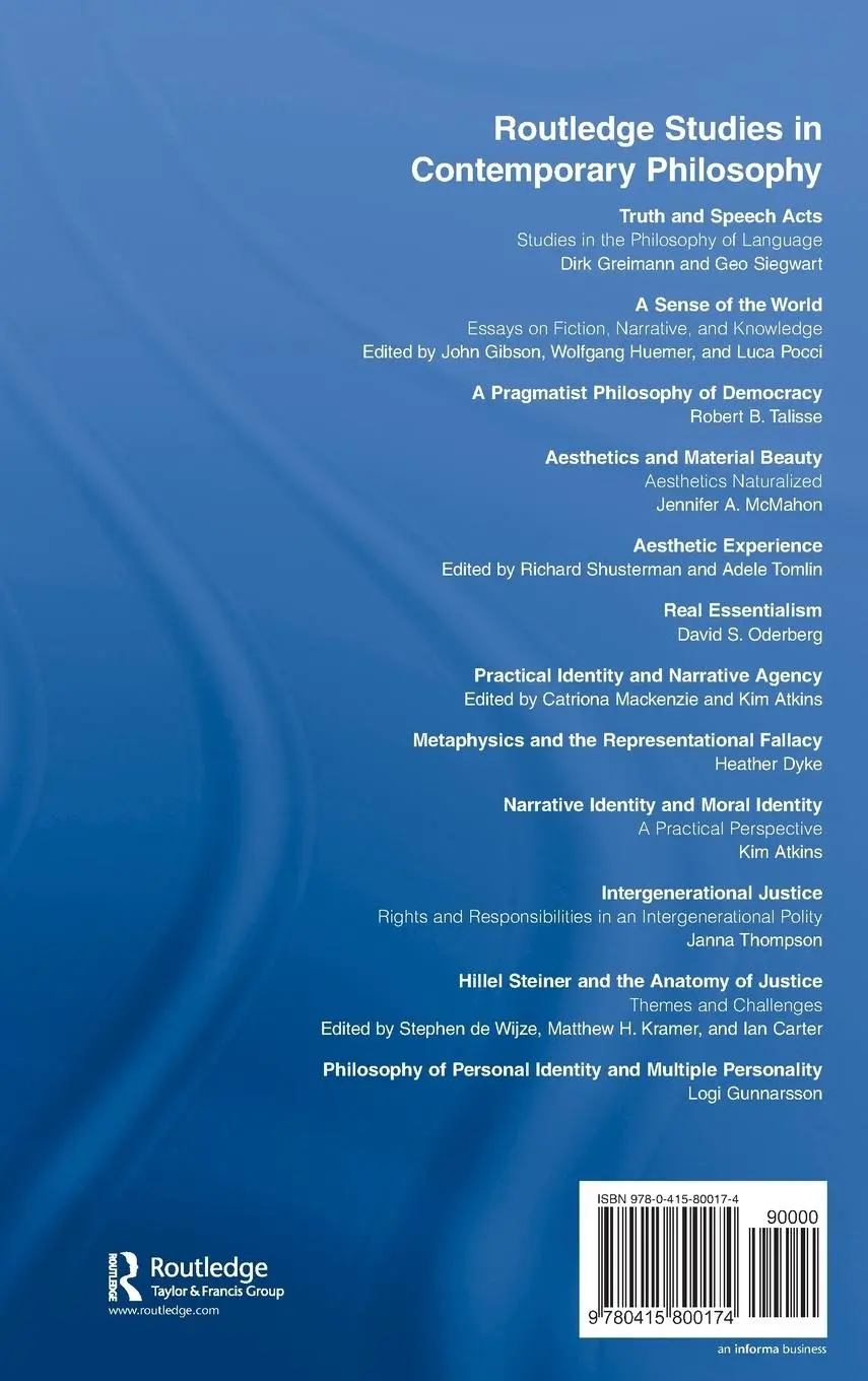 Rückseite: 9780415800174 | Philosophy of Personal Identity and Multiple Personality | Gunnarsson