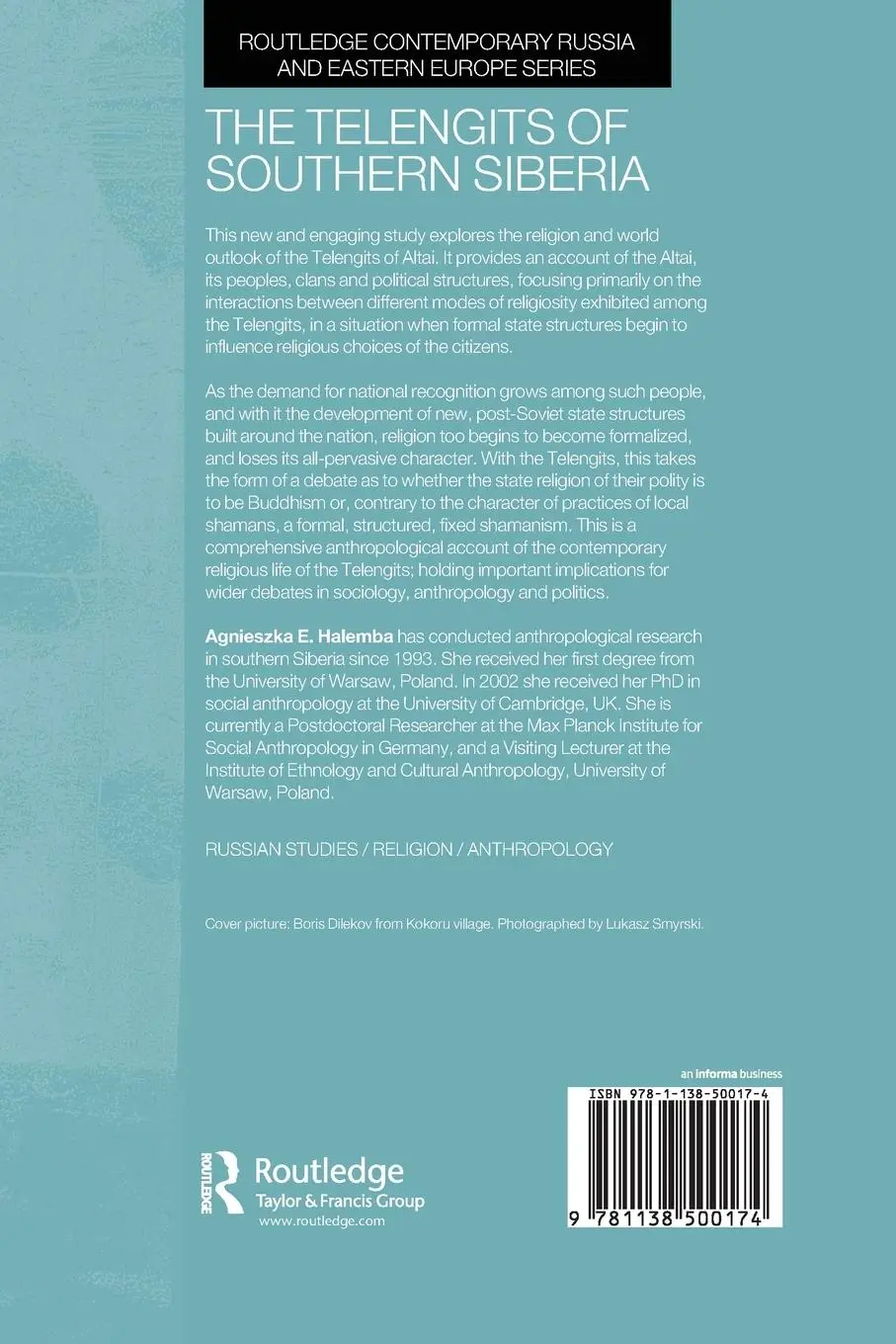 Rückseite: 9781138500174 | The Telengits of Southern Siberia | Agnieszka Halemba | Taschenbuch
