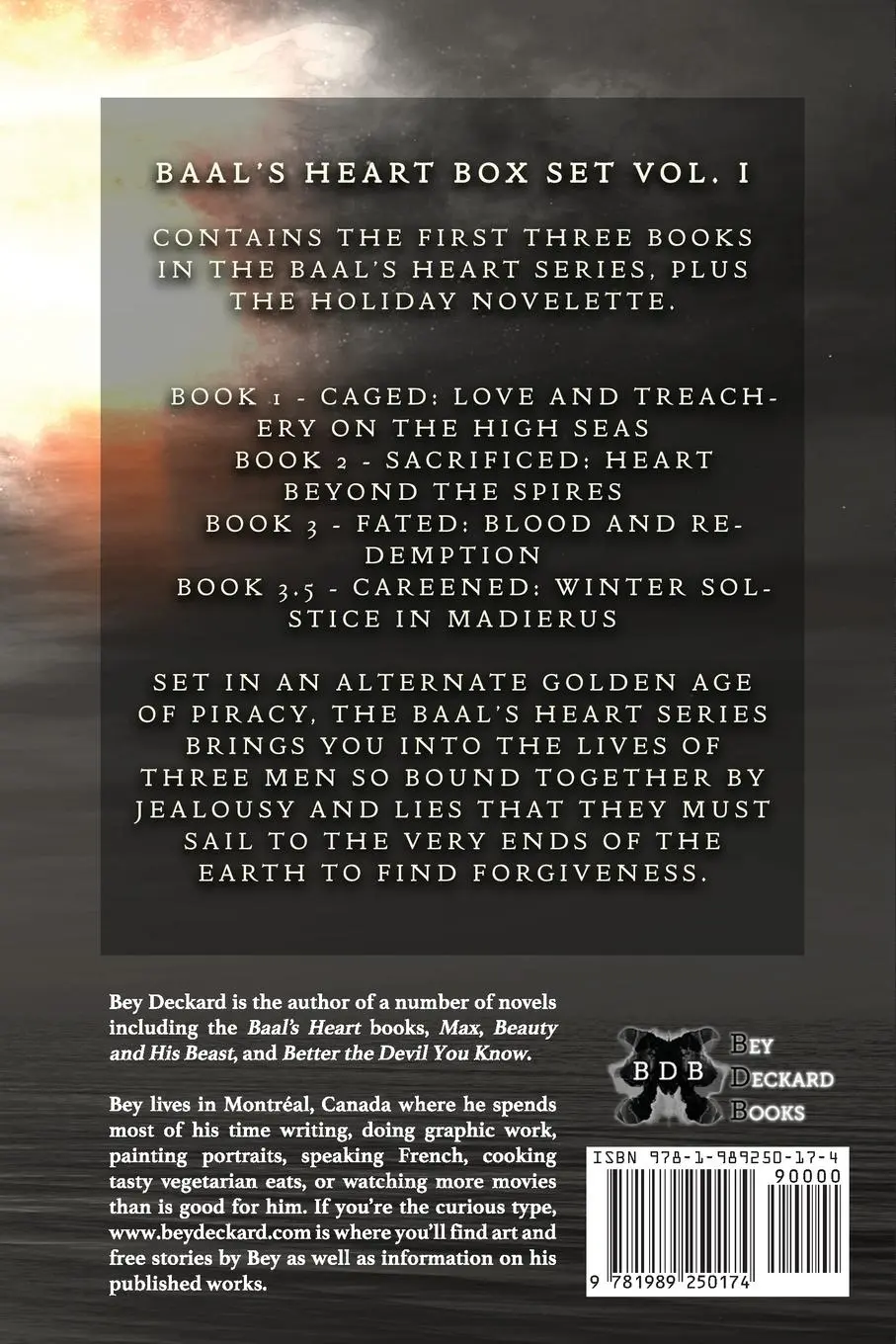 Rückseite: 9781989250174 | Baal's Heart - Box Set Vol. 1 | Bey Deckard | Taschenbuch | Englisch