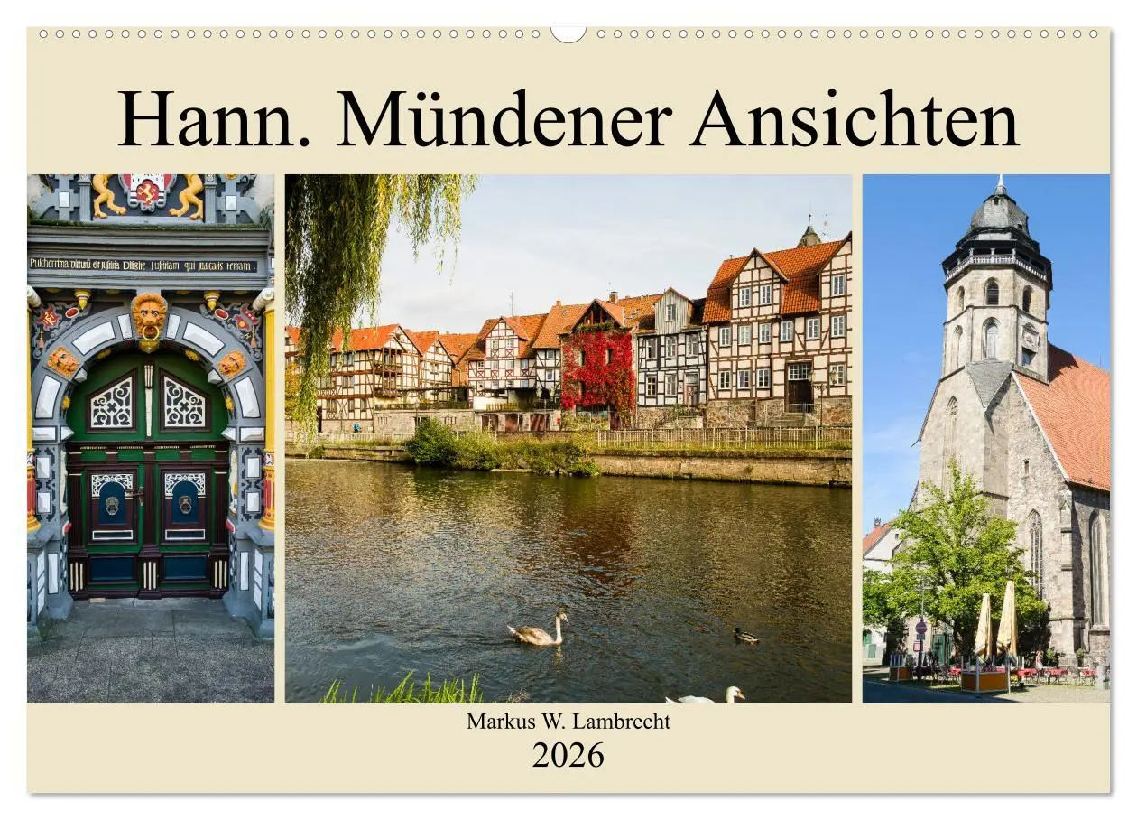 Cover: 9783457870174 | Hann. Mündener Ansichten (Wandkalender 2026 DIN A2 quer), CALVENDO...