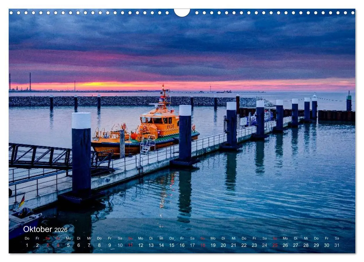 Bild: 9783516030174 | Impressionen vom JadeWeserPort (Wandkalender 2026 DIN A3 quer),...