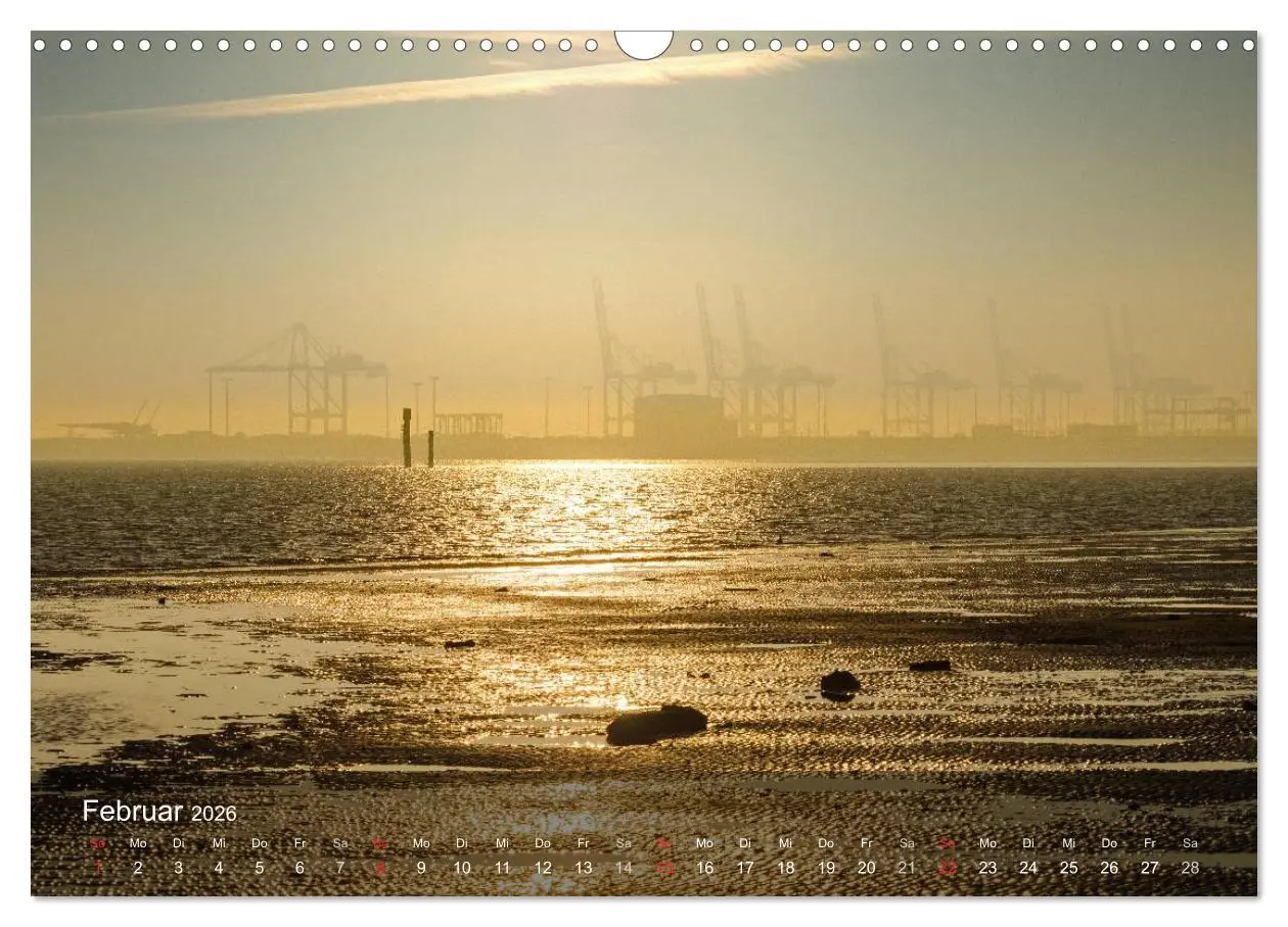Bild: 9783516030174 | Impressionen vom JadeWeserPort (Wandkalender 2026 DIN A3 quer),...