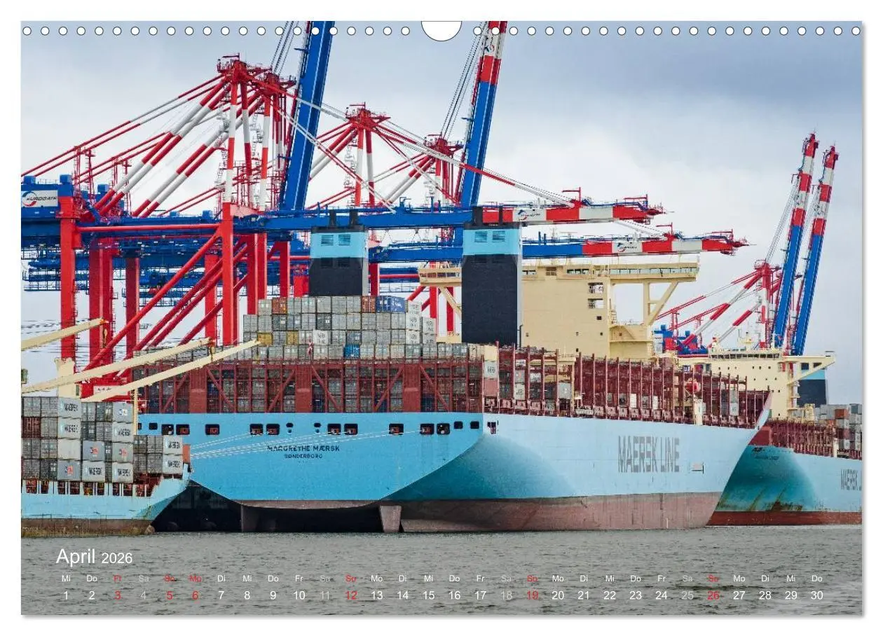 Bild: 9783516030174 | Impressionen vom JadeWeserPort (Wandkalender 2026 DIN A3 quer),...