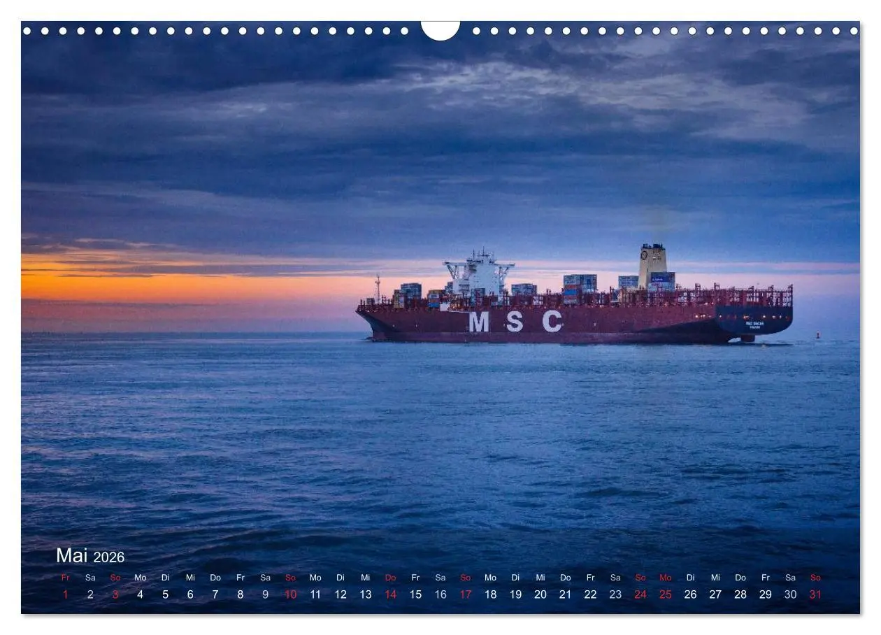 Bild: 9783516030174 | Impressionen vom JadeWeserPort (Wandkalender 2026 DIN A3 quer),...