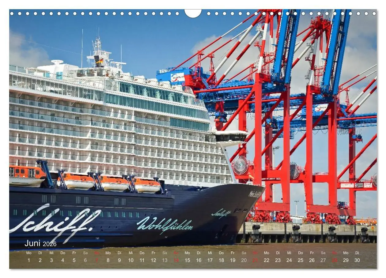 Bild: 9783516030174 | Impressionen vom JadeWeserPort (Wandkalender 2026 DIN A3 quer),...