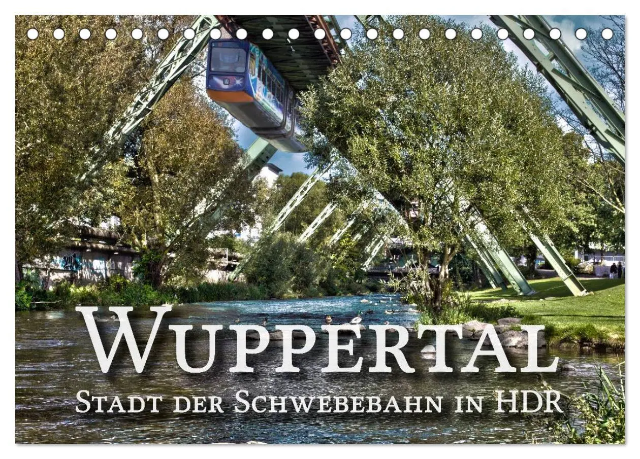 Cover: 9783516100174 | Wuppertal - Stadt der Schwebebahn in HDR (Tischkalender 2026 DIN A5...