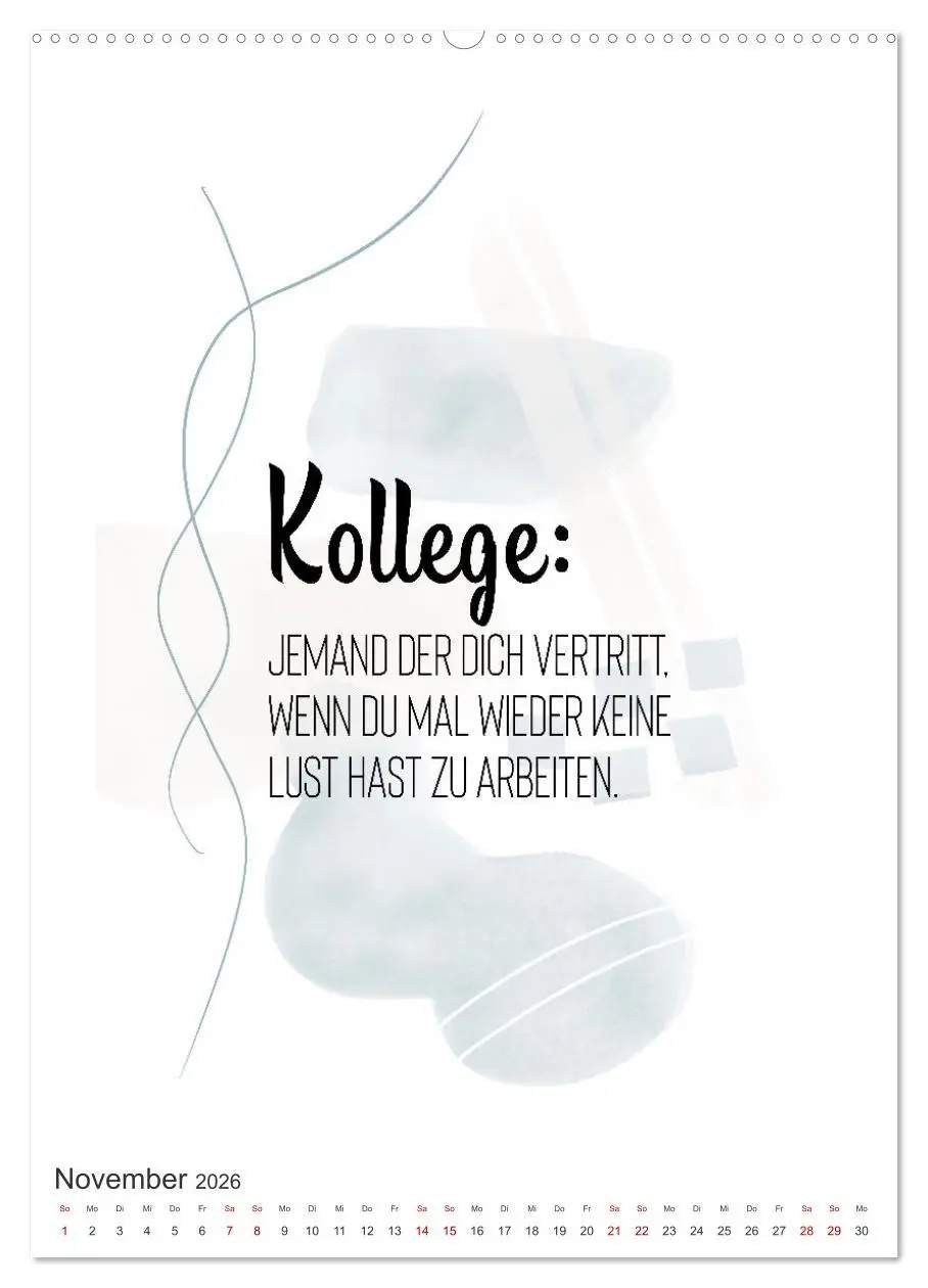 Bild: 9783516340174 | Mit Humor durch den Arbeitstag (hochwertiger Premium Wandkalender...