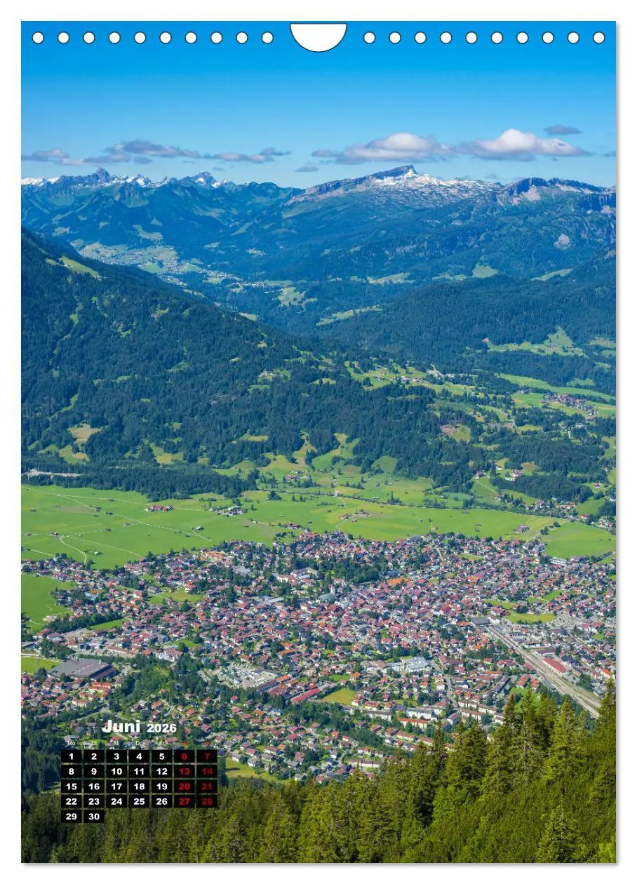Bild: 9783516410174 | Leichte Wanderziele um Oberstdorf (Wandkalender 2026 DIN A4 hoch),...