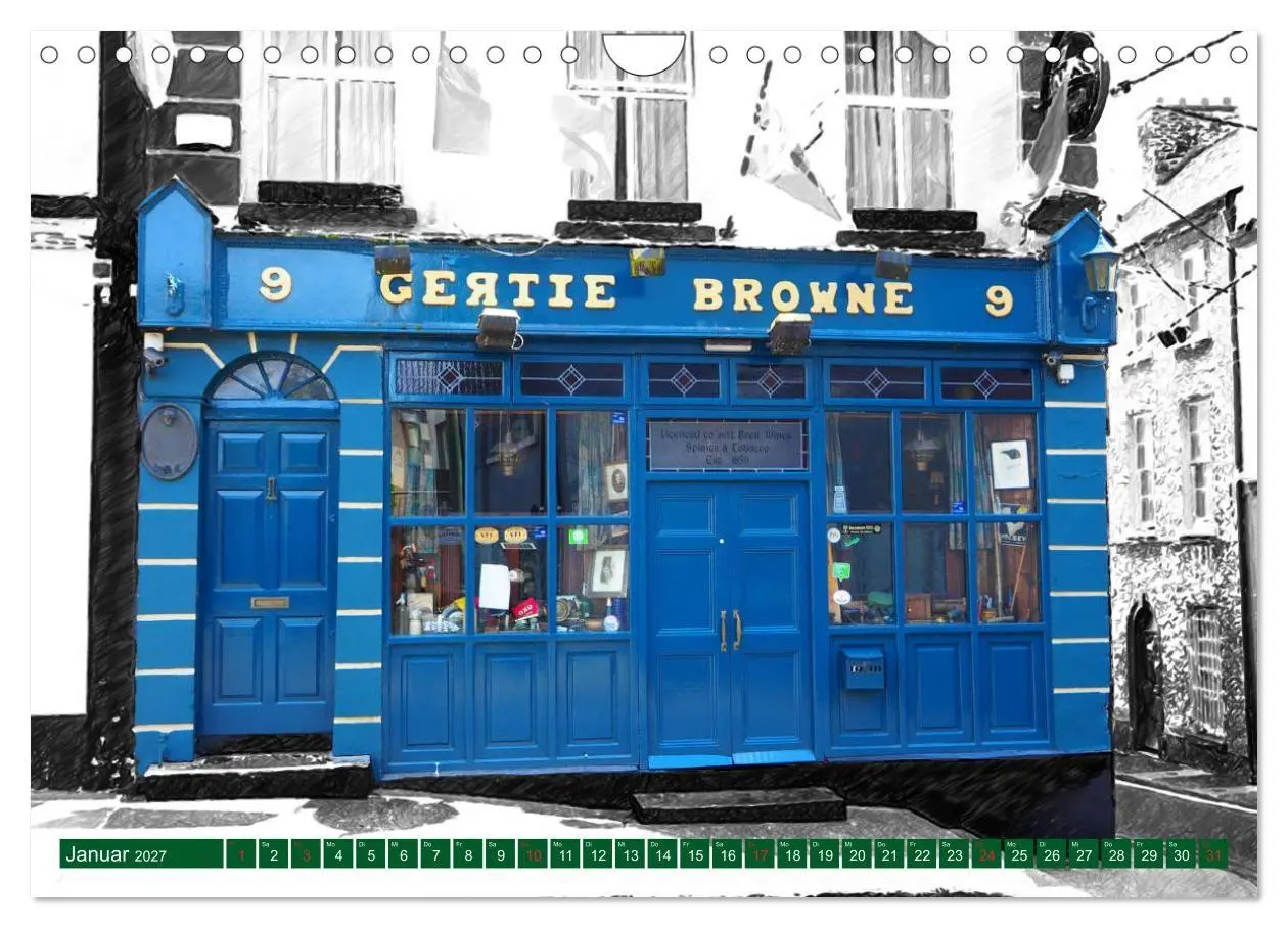Bild: 9783569670174 | Irish Pubfronts - Irlands urige Kneipen (Wandkalender 2027 DIN A4...
