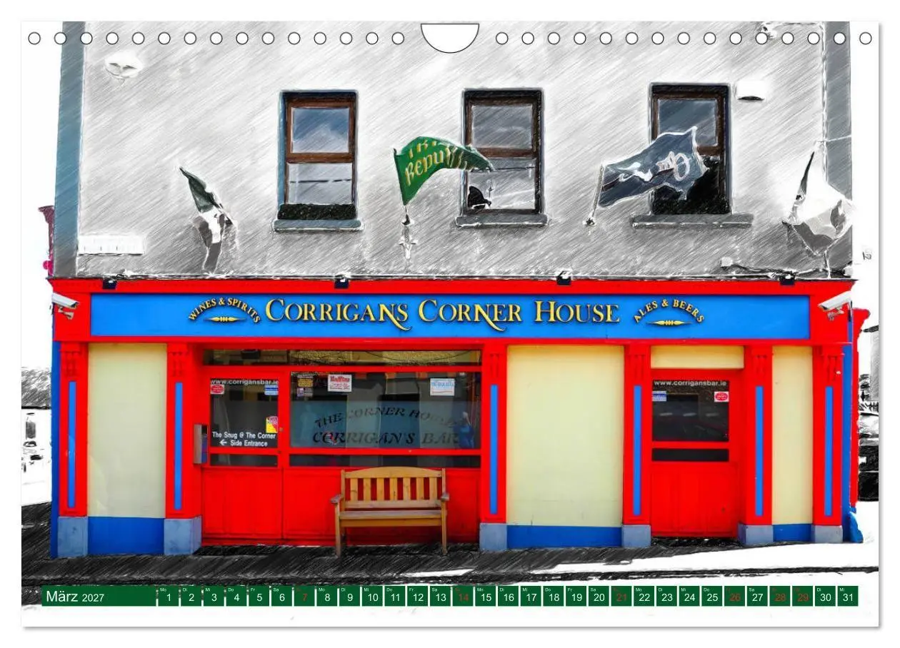 Bild: 9783569670174 | Irish Pubfronts - Irlands urige Kneipen (Wandkalender 2027 DIN A4...
