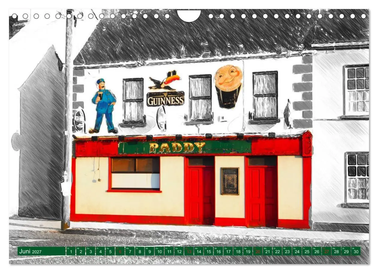Bild: 9783569670174 | Irish Pubfronts - Irlands urige Kneipen (Wandkalender 2027 DIN A4...