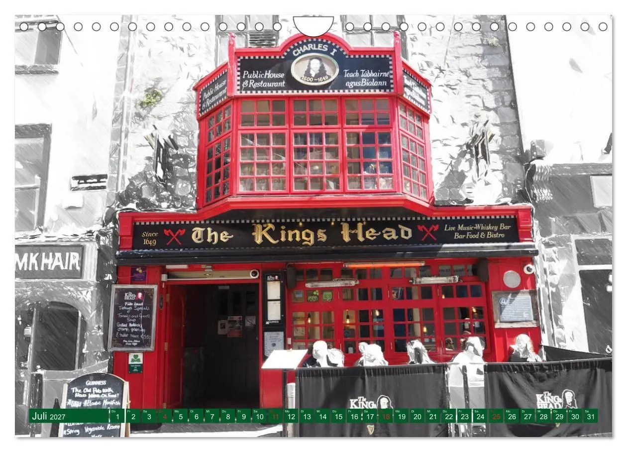 Bild: 9783569670174 | Irish Pubfronts - Irlands urige Kneipen (Wandkalender 2027 DIN A4...