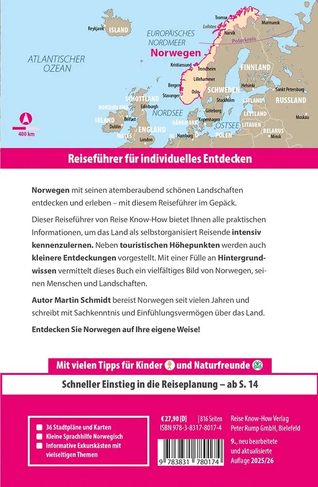 Bild: 9783831780174 | Reise Know-How Reiseführer Norwegen | Martin Schmidt | Taschenbuch