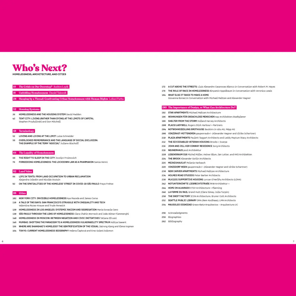 Bild: 9783966800174 | Who's Next | Homelessness, Architecture, and Cities | Talesnik (u. a.)
