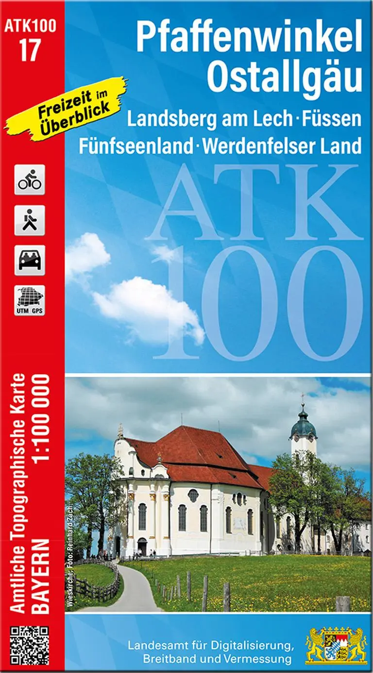Cover: 9783987760174 | ATK100-17 Pfaffenwinkel, Ostallgäu (Amtliche Topographische Karte...