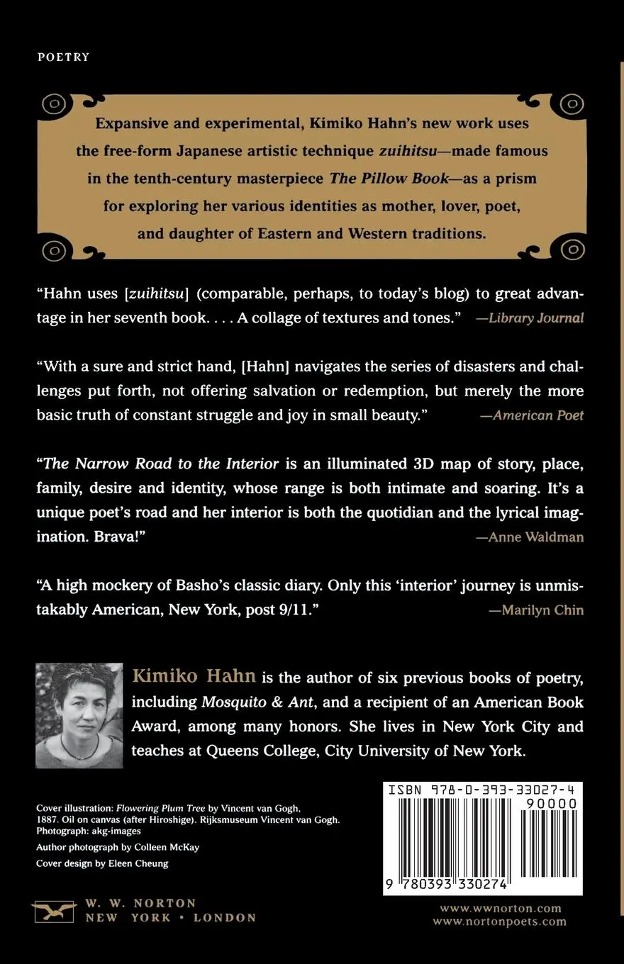 Rückseite: 9780393330274 | The Narrow Road to the Interior | Kimiko Hahn | Taschenbuch | Englisch