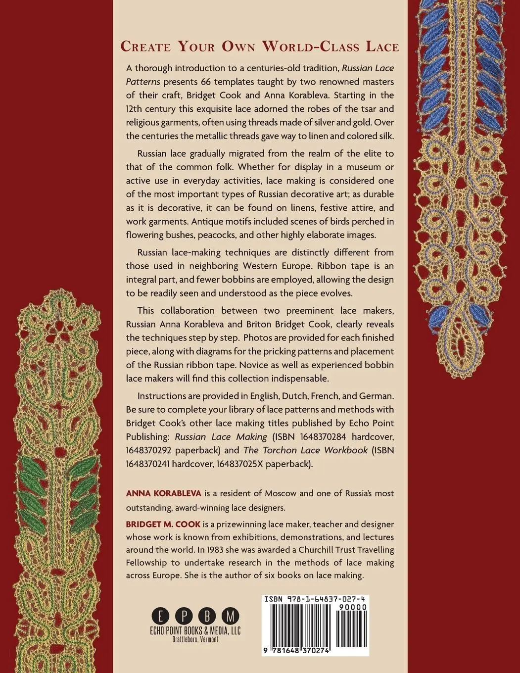 Rückseite: 9781648370274 | Russian Lace Patterns | Anna Korableva (u. a.) | Taschenbuch | 2021