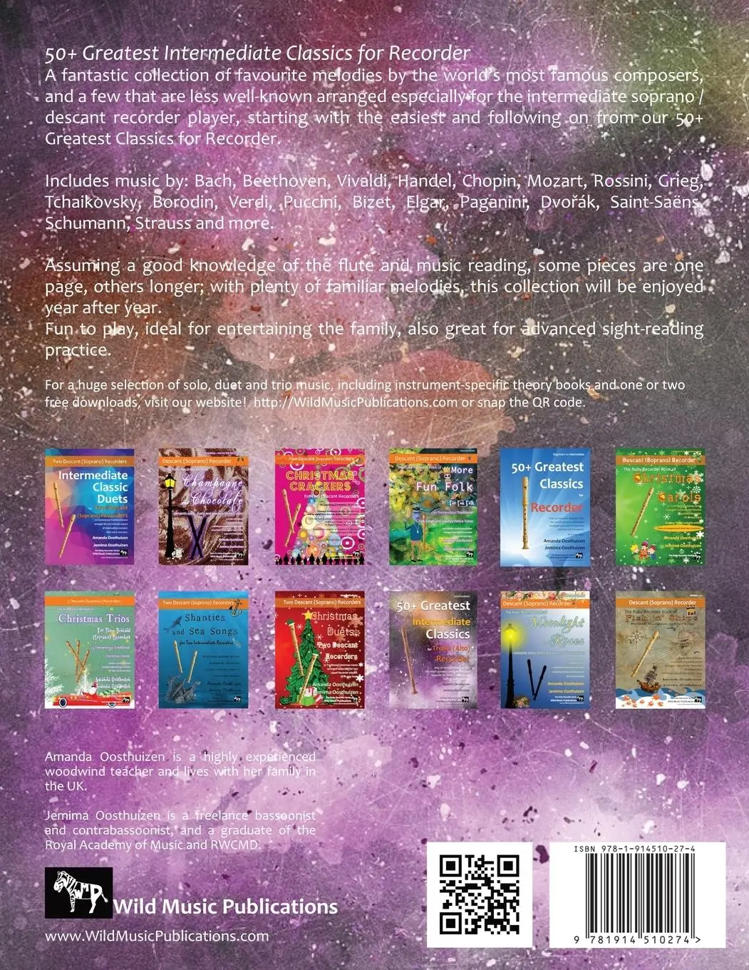 Rückseite: 9781914510274 | 50+ Greatest Intermediate Classics for Recorder | Oosthuizen (u. a.)
