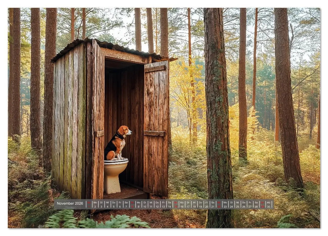 Bild: 9783457310274 | Sitz, Platz, Spül - Hunde auf dem Thron (Wandkalender 2026 DIN A4...
