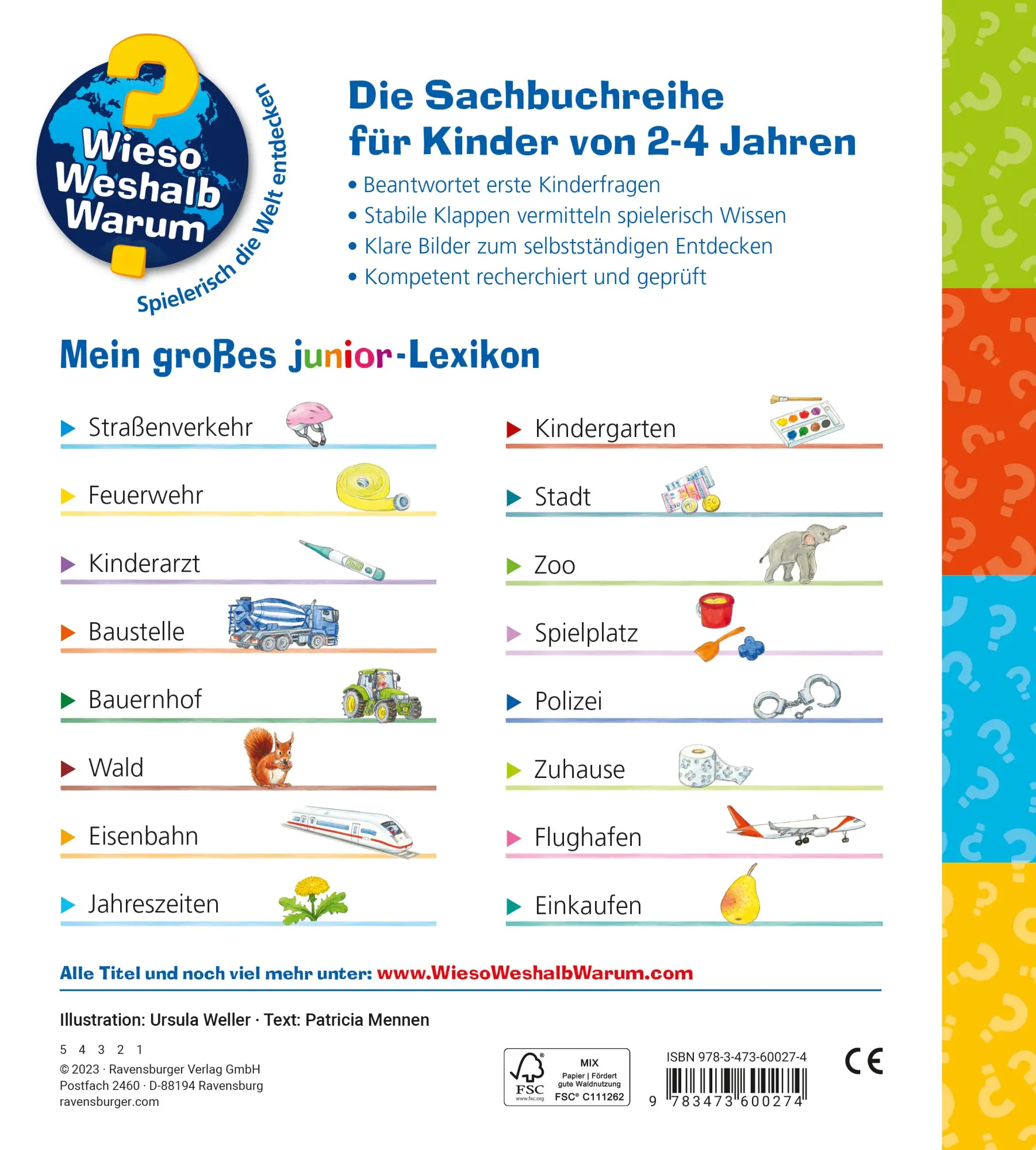 Rückseite: 9783473600274 | Wieso? Weshalb? Warum? Sonderband - Mein großes junior-Lexikon | Buch