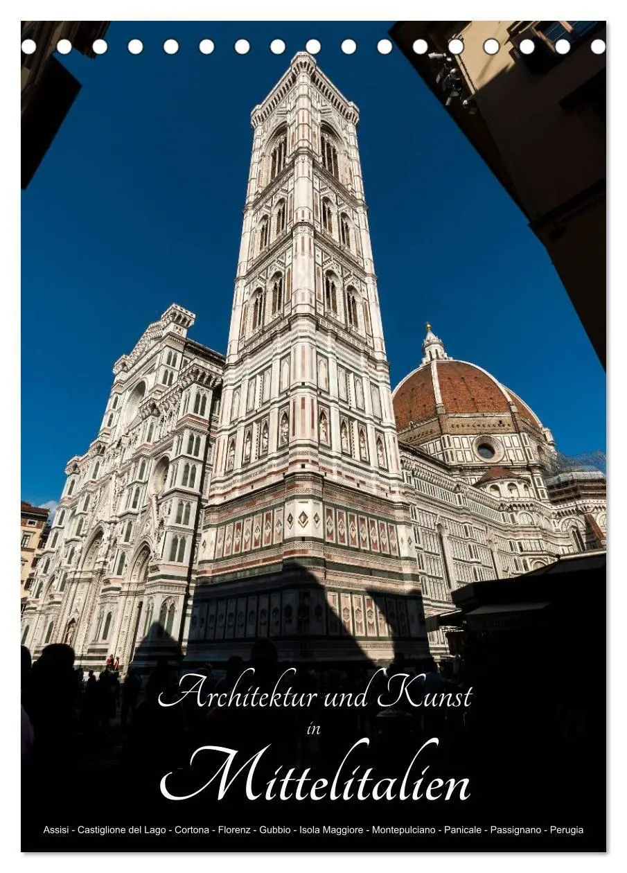 Cover: 9783569800274 | Architektur und Kunst in Mittelitalien (Tischkalender 2027 DIN A5...