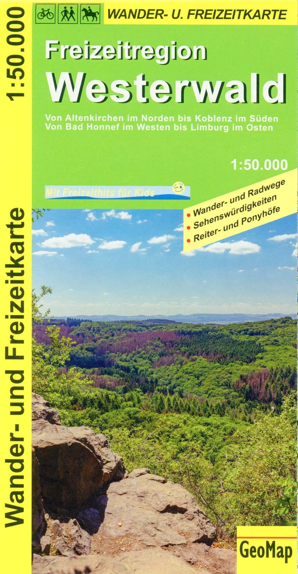 Cover: 9783959650274 | Westerwald 1:50.000 Wander- und Freizeitkarte | GeoMap | (Land-)Karte
