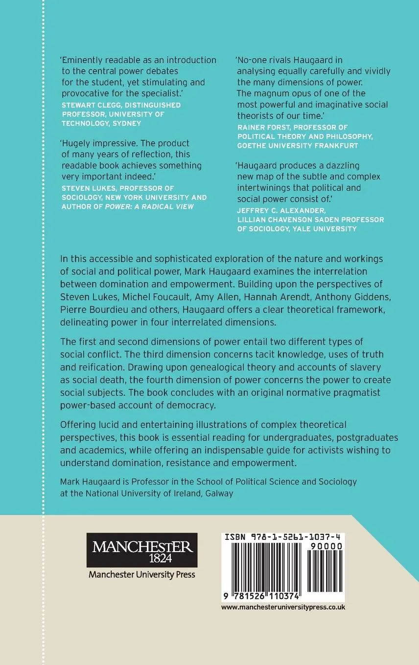Rückseite: 9781526110374 | The four dimensions of power | Mark Haugaard | Buch | Gebunden | 2020