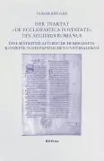 Cover: 9783412200374 | Der Traktat 'De ecclesiastica potestate' des Aegidius Romanus | Krüger