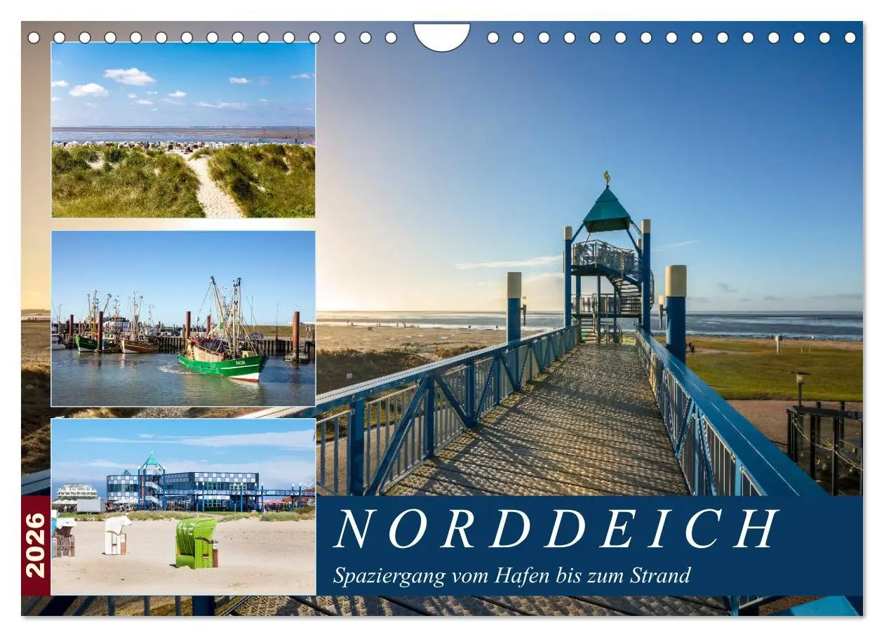 Cover: 9783457920374 | Norddeich Spaziergang vom Hafen bis zum Strand (Wandkalender 2026...