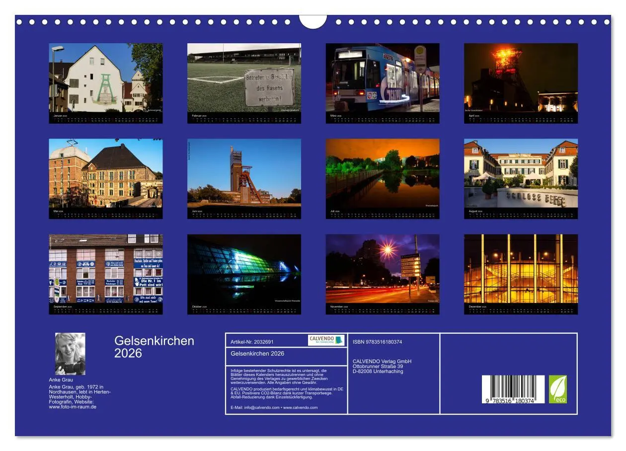 Bild: 9783516180374 | Gelsenkirchen 2026 (Wandkalender 2026 DIN A3 quer), CALVENDO...