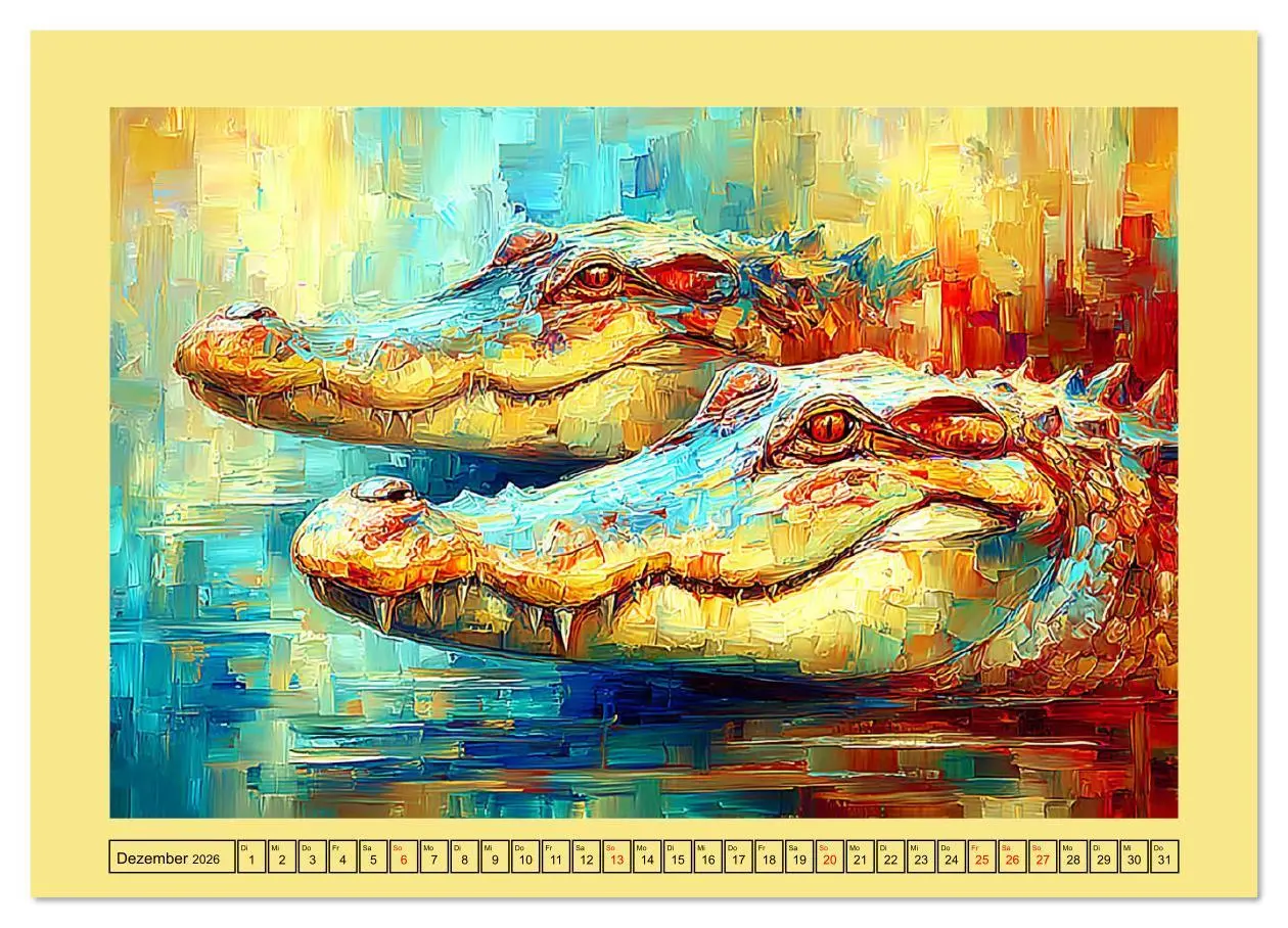 Bild: 9783516630374 | Imposante Reptilien. Faszinierende Tiere in moderner Öloptik...