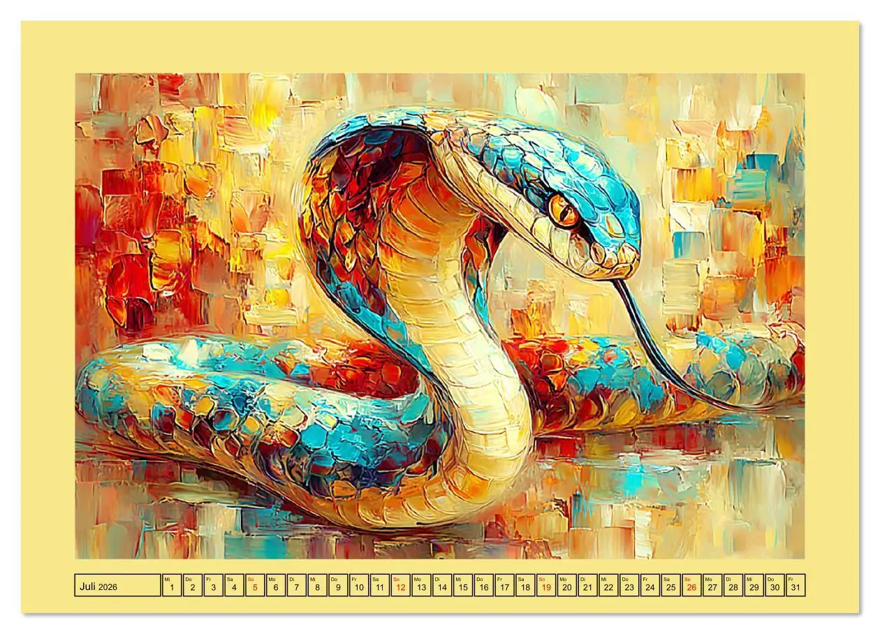 Bild: 9783516630374 | Imposante Reptilien. Faszinierende Tiere in moderner Öloptik...