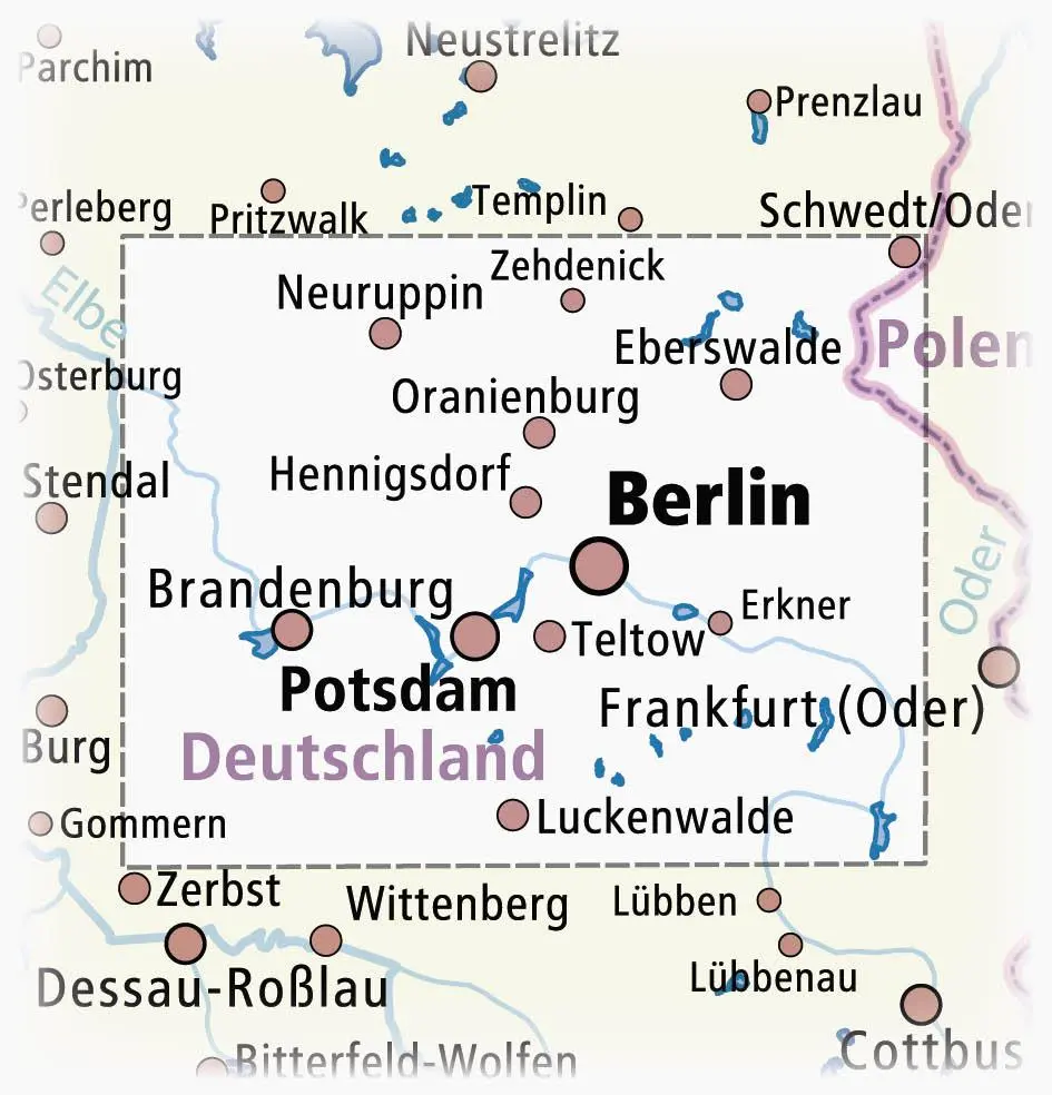Bild: 9783747300374 | Rund um Berlin 1 : 180 000 | (Land-)Karte | Erlebnisführer | Deutsch