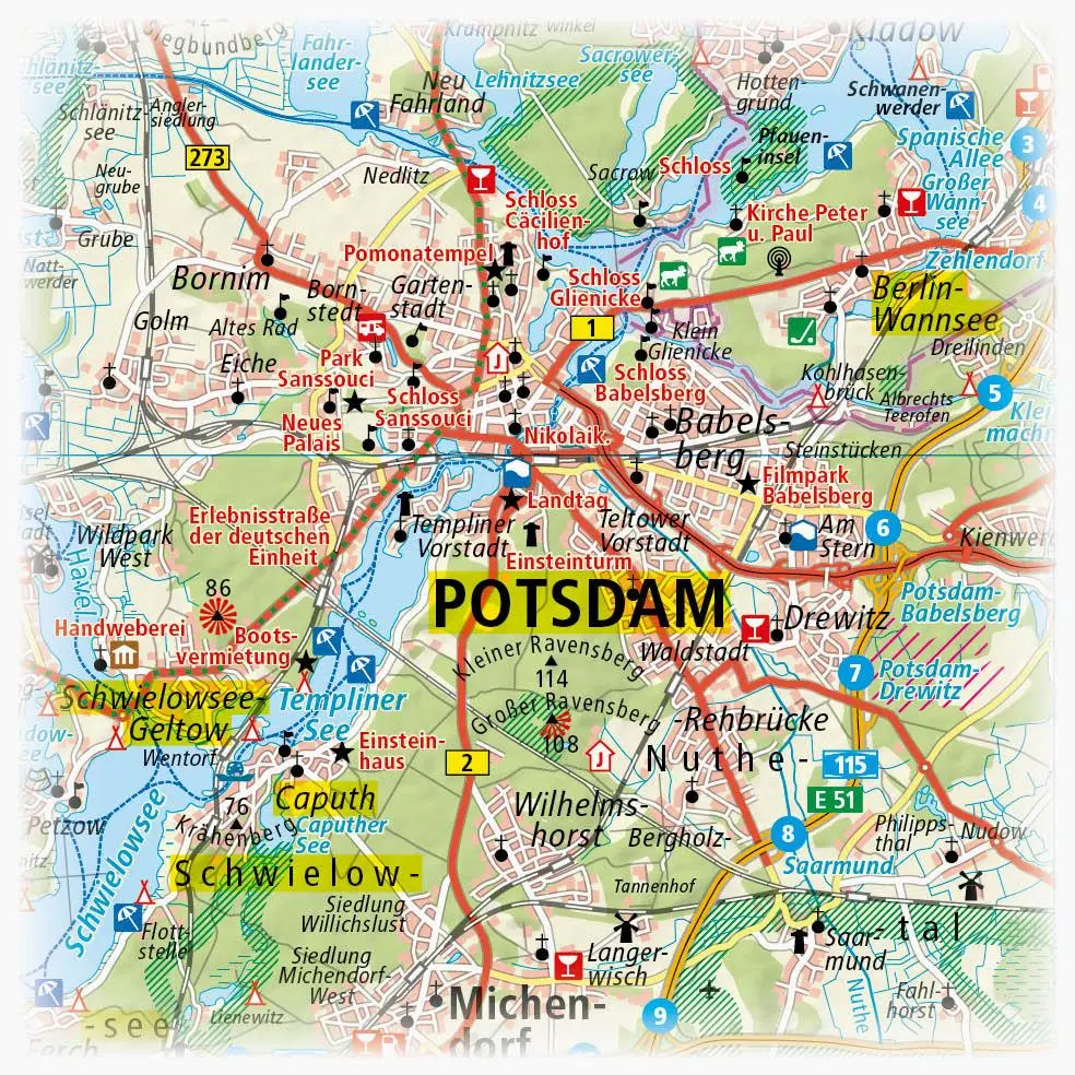 Bild: 9783747300374 | Rund um Berlin 1 : 180 000 | (Land-)Karte | Erlebnisführer | Deutsch