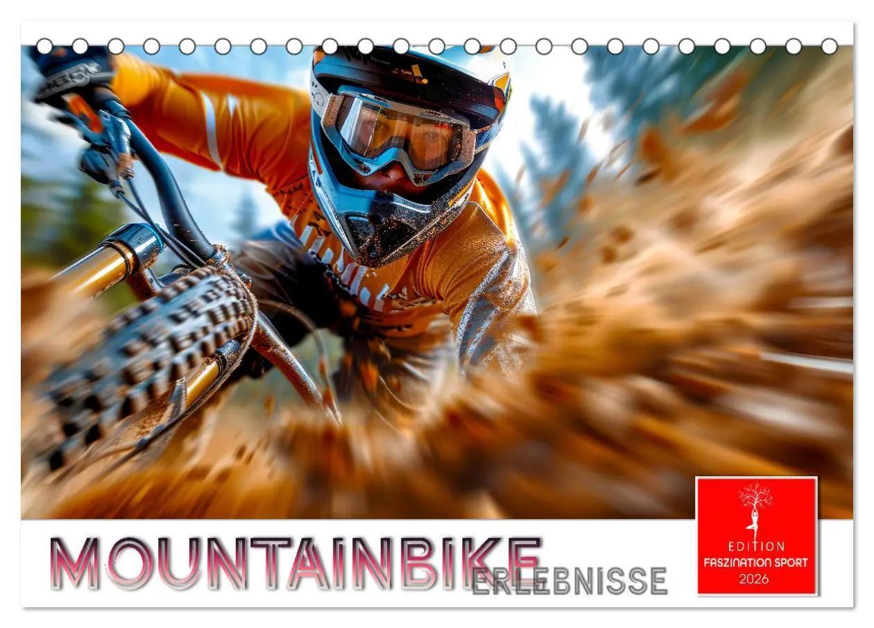 Cover: 9783457390474 | Mountainbike Erlebnisse (Tischkalender 2026 DIN A5 quer), CALVENDO...