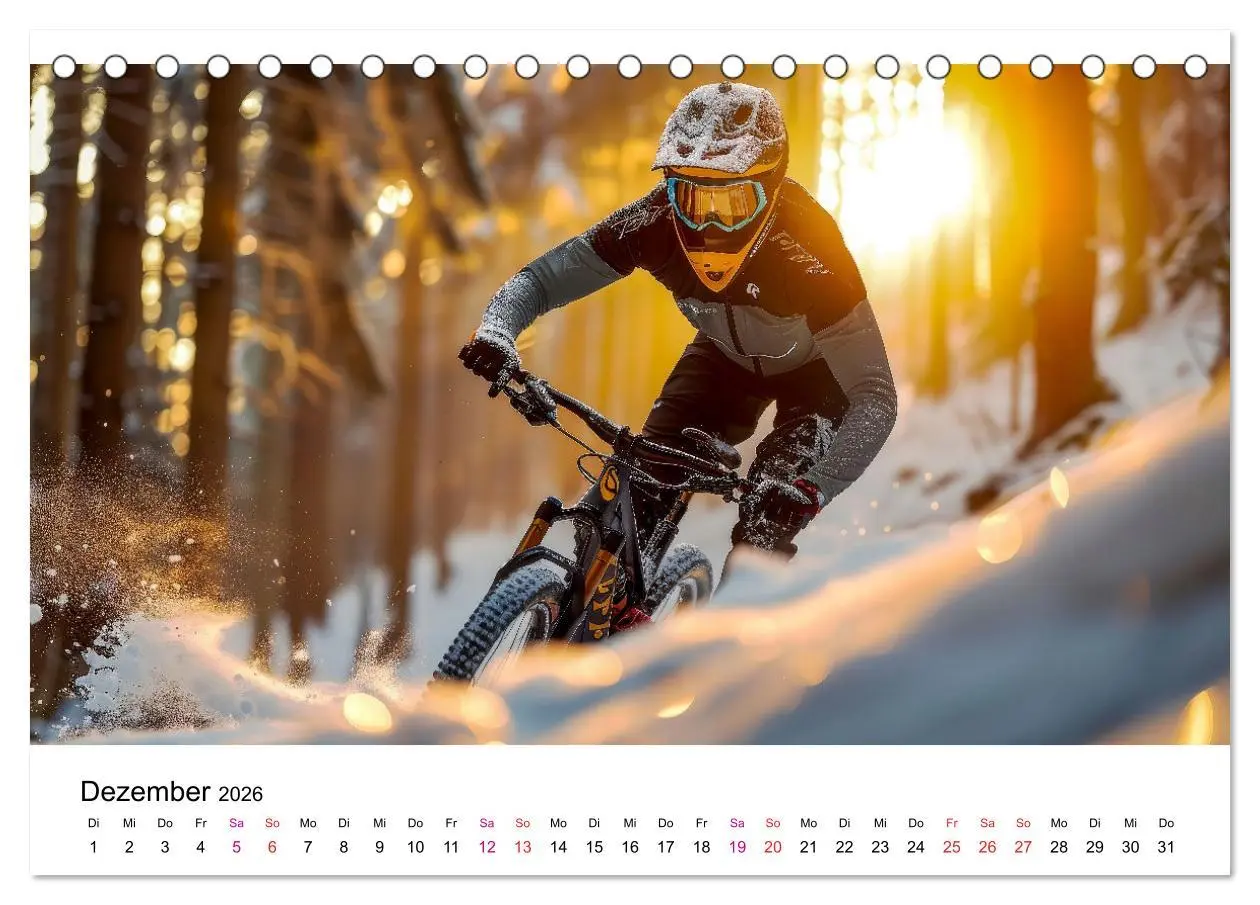 Bild: 9783457390474 | Mountainbike Erlebnisse (Tischkalender 2026 DIN A5 quer), CALVENDO...