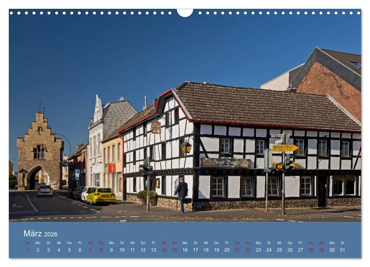 Bild: 9783457840474 | ERFTSTADT - Burgen und Bürgerhäuser (Wandkalender 2026 DIN A3...