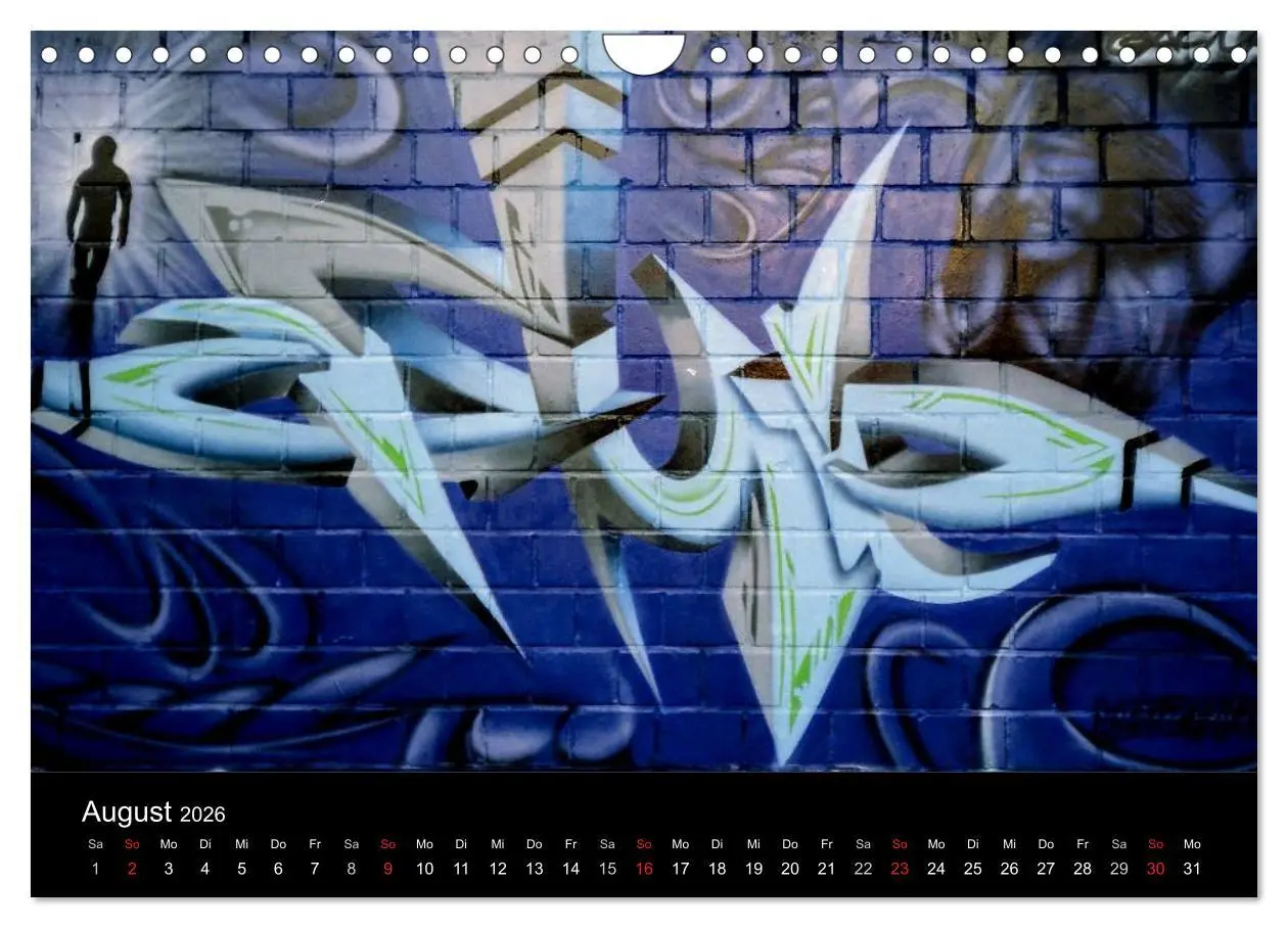 Bild: 9783516170474 | Graffiti - Kunst aus der Dose (Wandkalender 2026 DIN A4 quer),...