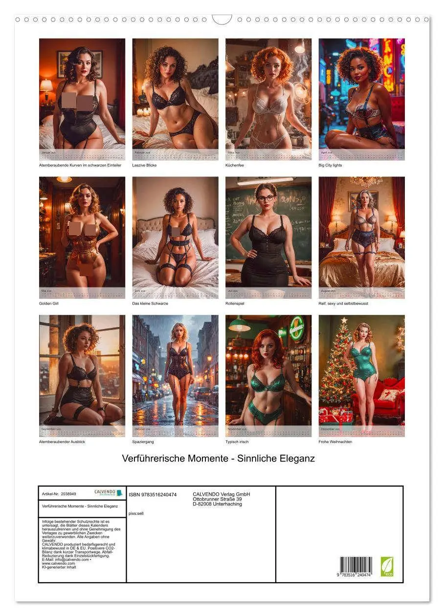 Bild: 9783516240474 | Verführerische Momente - Sinnliche Eleganz (Wandkalender 2026 DIN...