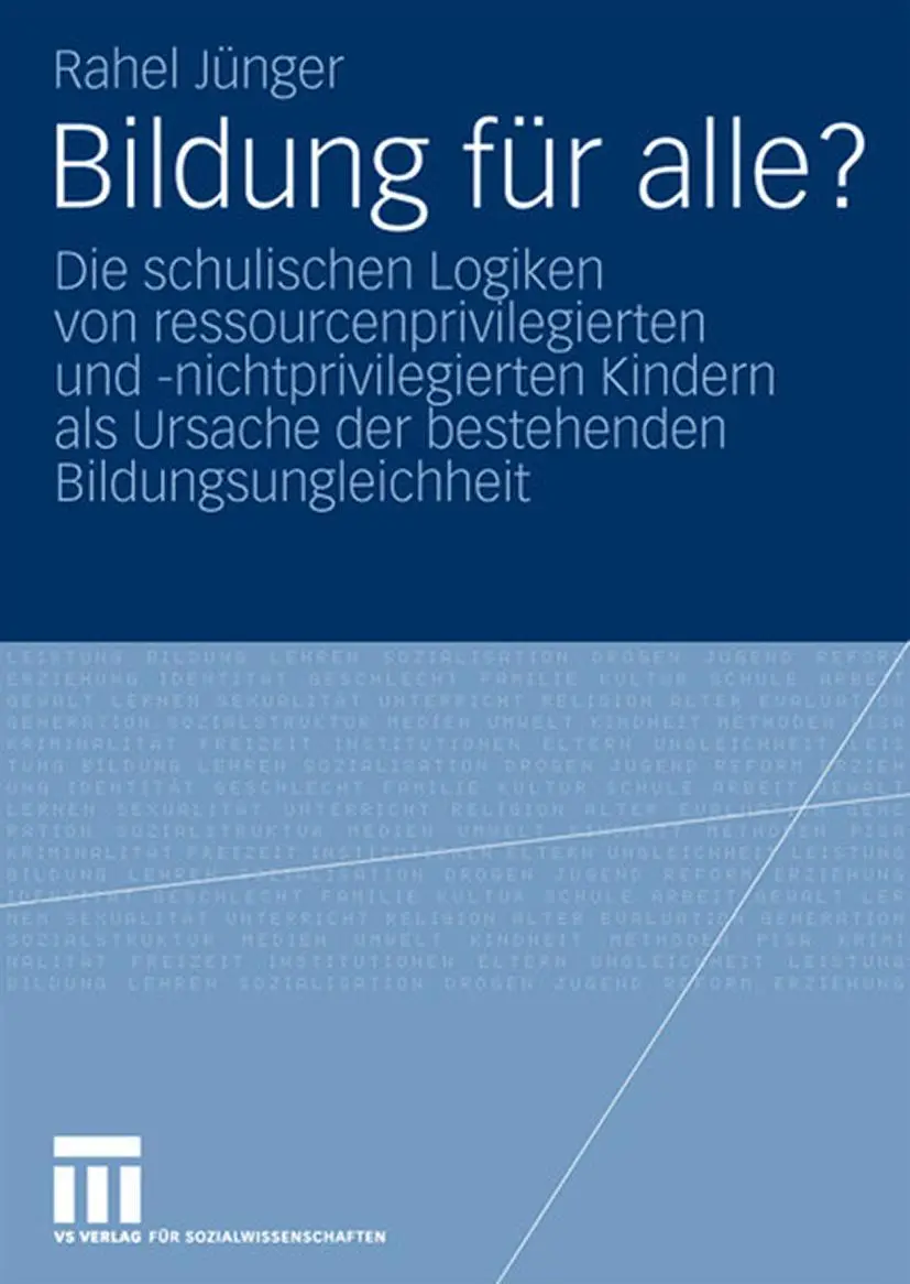 Cover: 9783531160474 | Bildung für alle? | Rahel Jünger | Taschenbuch | xv | Deutsch | 2008