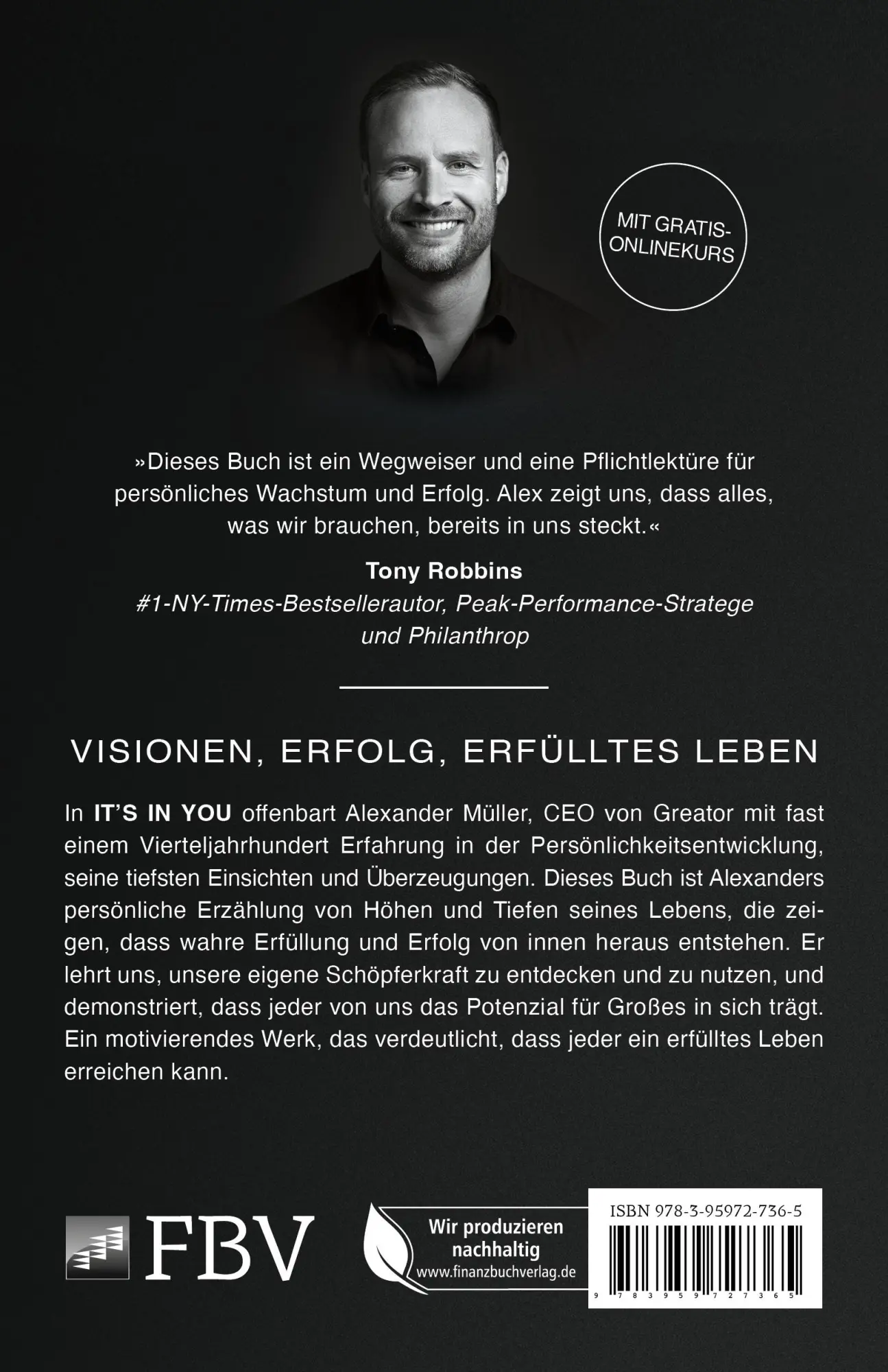 Rückseite: 9783689360474 | It's in you | Visionen, Erfolg, erfülltes Leben | Alexander Müller