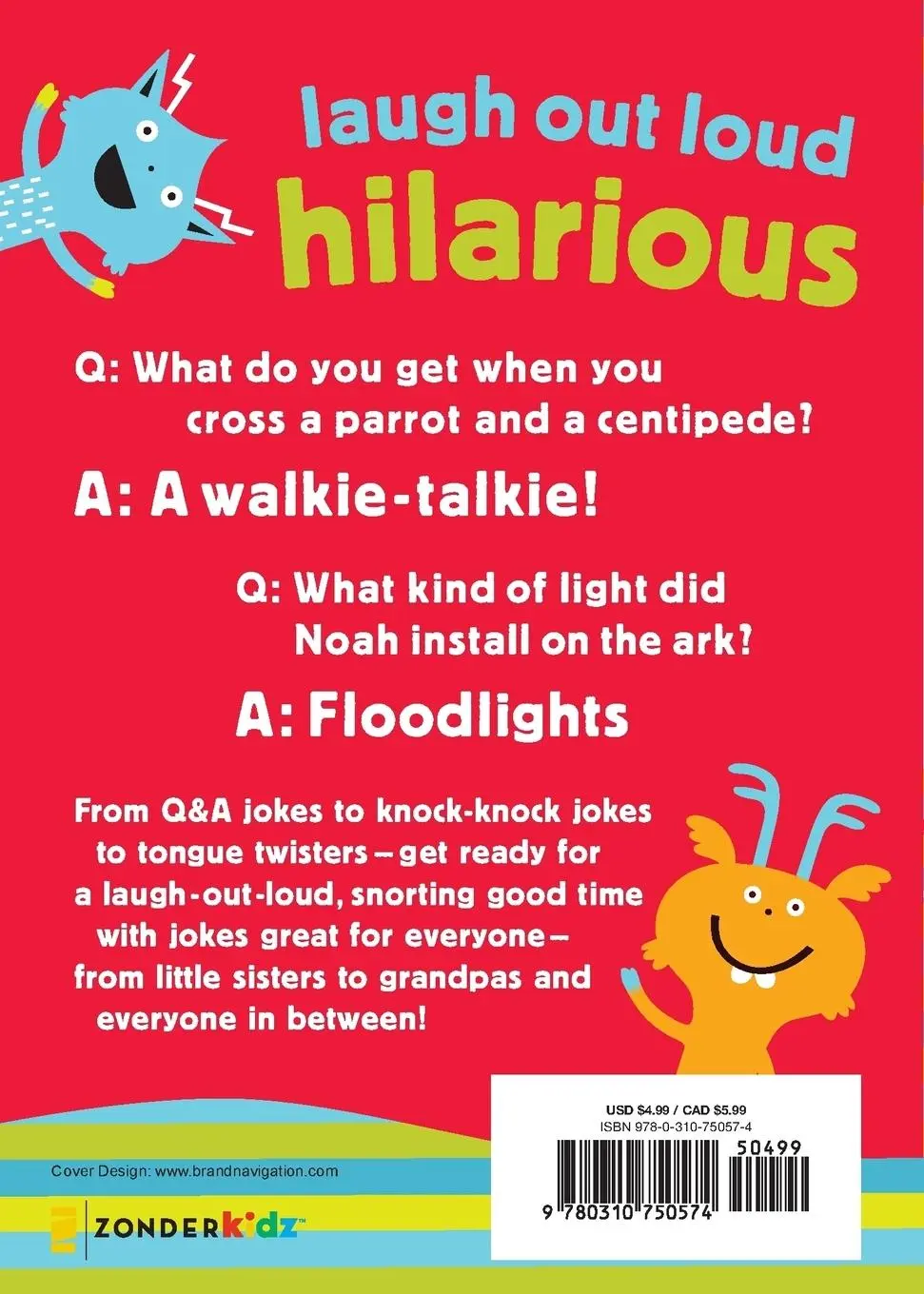 Rückseite: 9780310750574 | Lots of Jokes for Kids | Zondervan | Taschenbuch | Paperback | 2015
