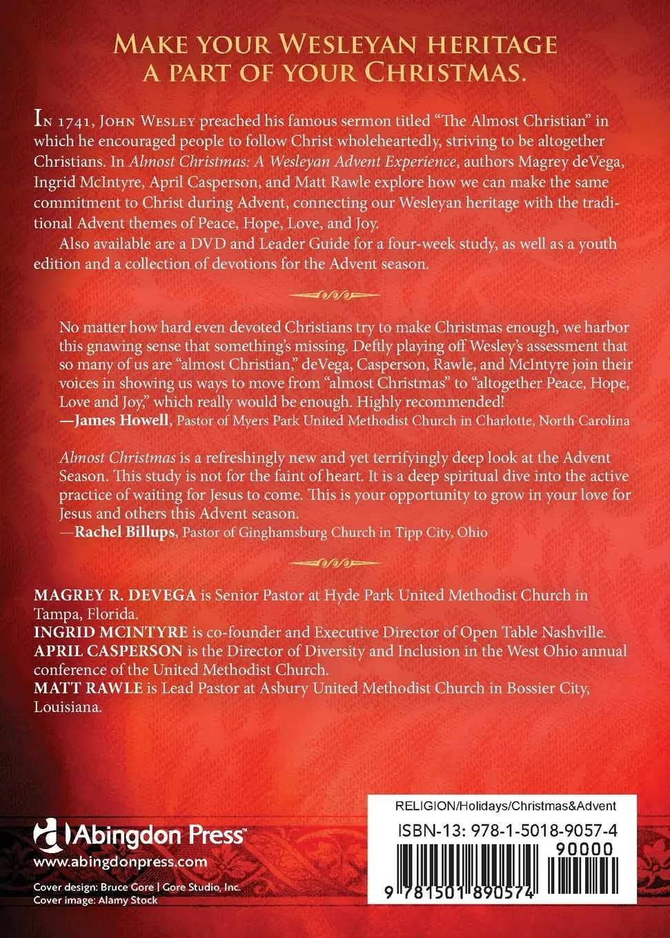 Rückseite: 9781501890574 | Almost Christmas | A Wesleyan Advent Experience | Devega (u. a.)