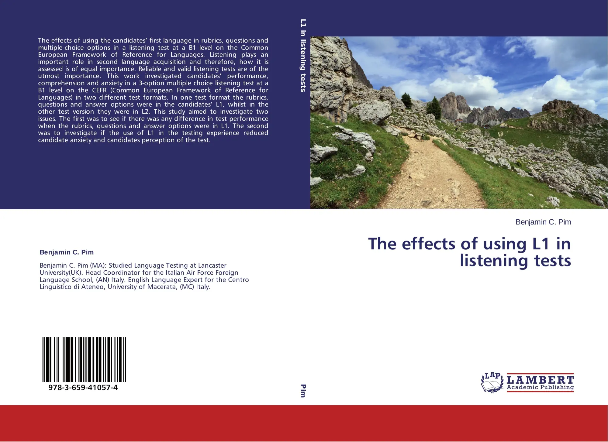 Cover: 9783659410574 | The effects of using L1 in listening tests | Benjamin C. Pim | Buch