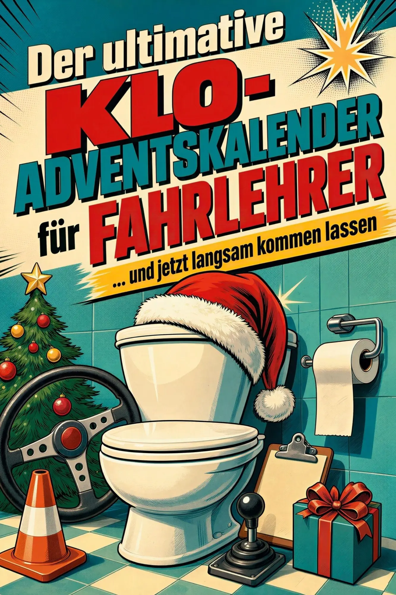 Cover: 9783696110574 | Der ultimative Klo-Adventskalender für Fahrlehrer | Elias Wolf | Buch