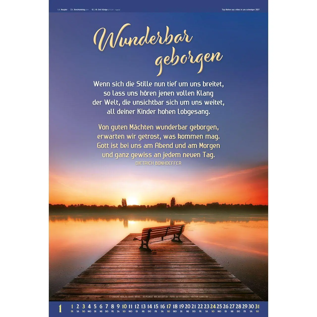 Bild: 9783754830574 | Top-Motive aus Alles in uns schweige 2027 | Kalender | 14 S. | Deutsch