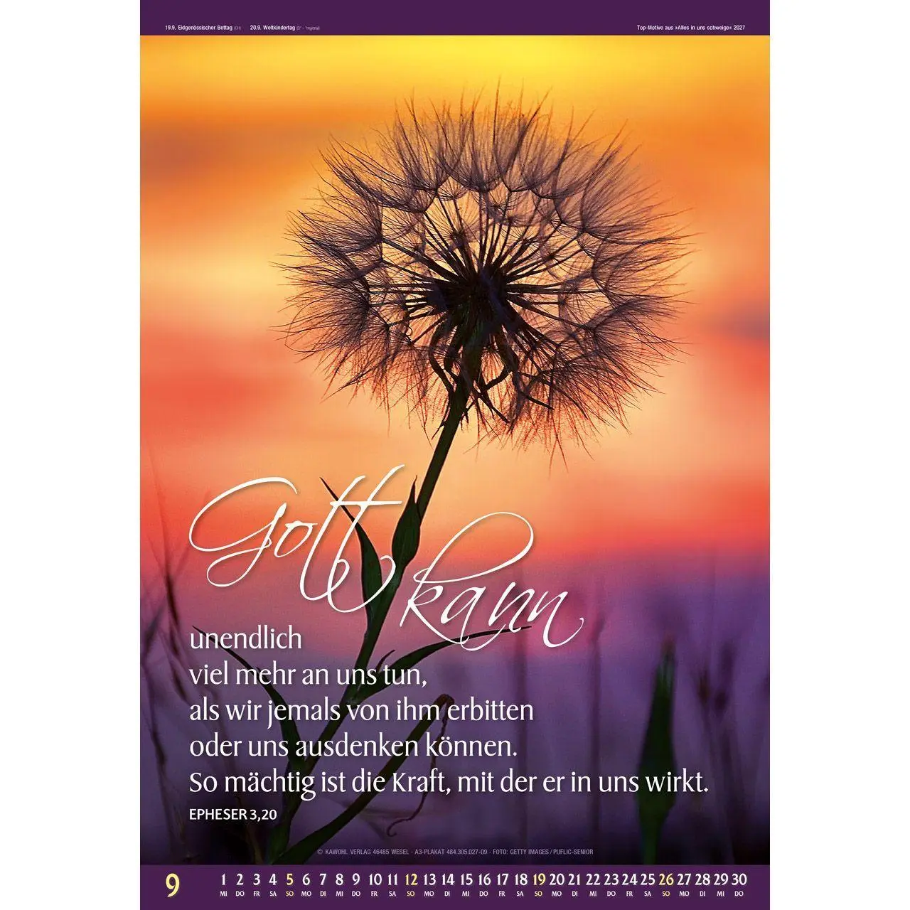 Bild: 9783754830574 | Top-Motive aus Alles in uns schweige 2027 | Kalender | 14 S. | Deutsch