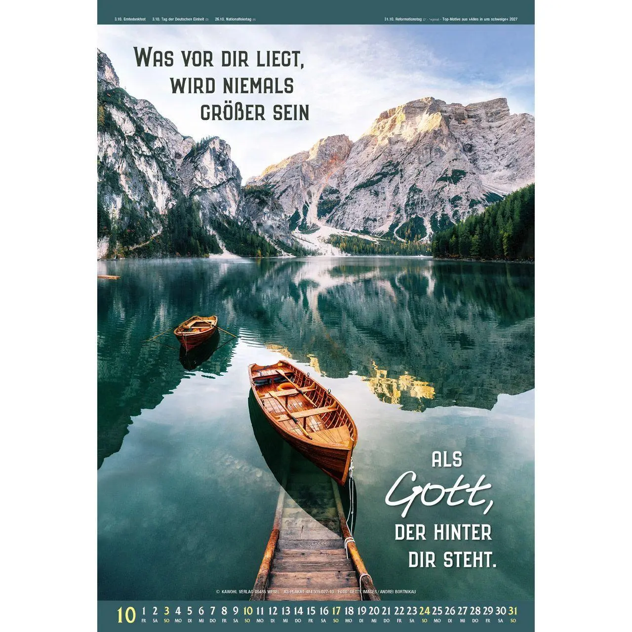 Bild: 9783754830574 | Top-Motive aus Alles in uns schweige 2027 | Kalender | 14 S. | Deutsch