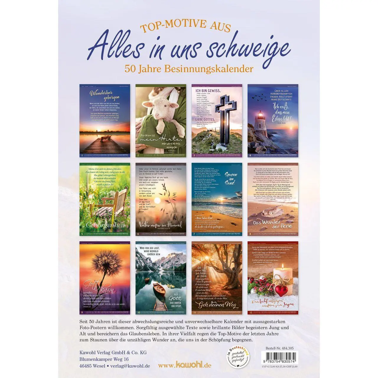 Bild: 9783754830574 | Top-Motive aus Alles in uns schweige 2027 | Kalender | 14 S. | Deutsch